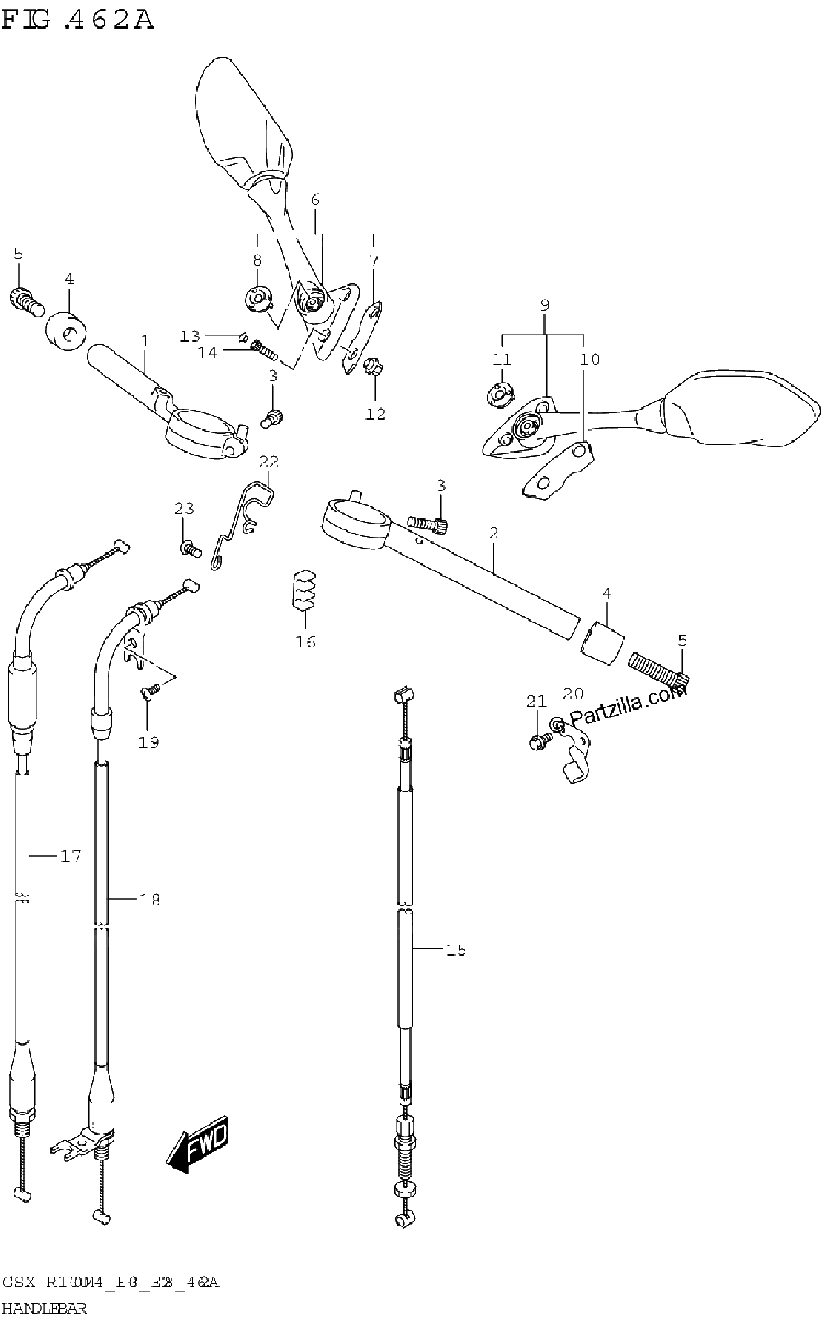 Diagrama de HANDLEBAR