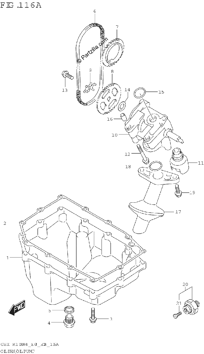 Diagrama de OIL PAN OIL PUMP