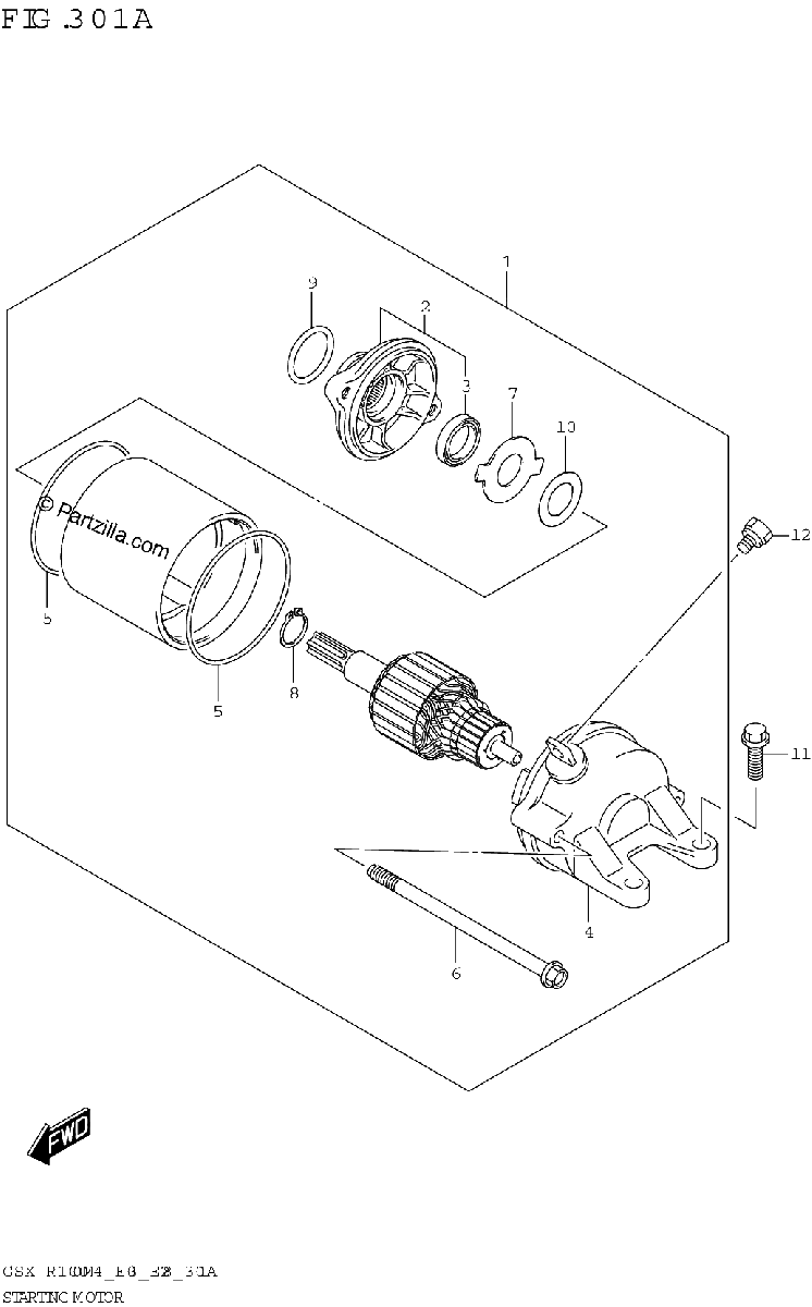 Diagrama de STARTING MOTOR