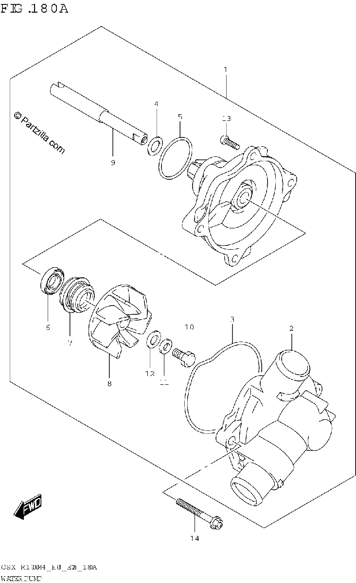 Diagrama de WATER PUMP