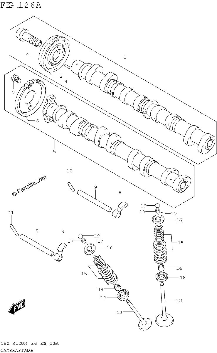 Diagrama de CAMSHAFT VALVE