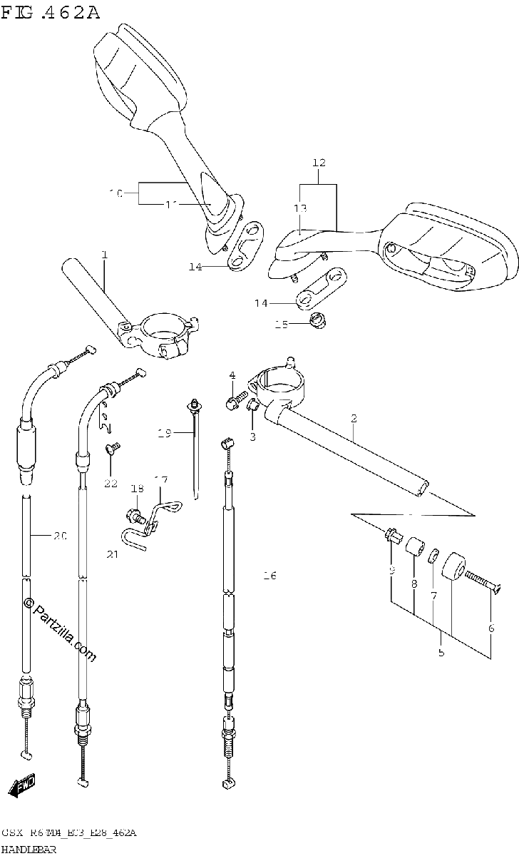 Diagrama de HANDLEBAR