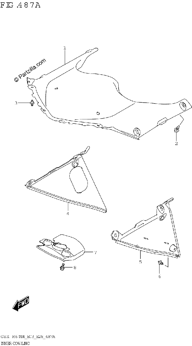Diagrama de INNER COWLING