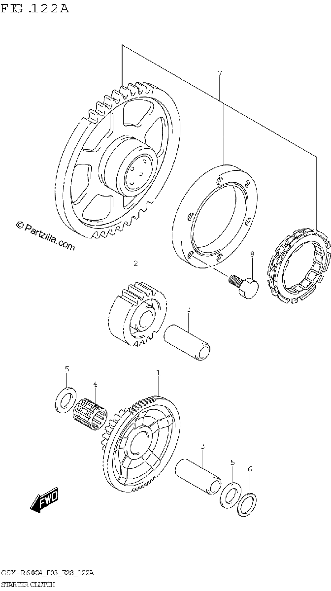 Diagrama de STARTER CLUTCH