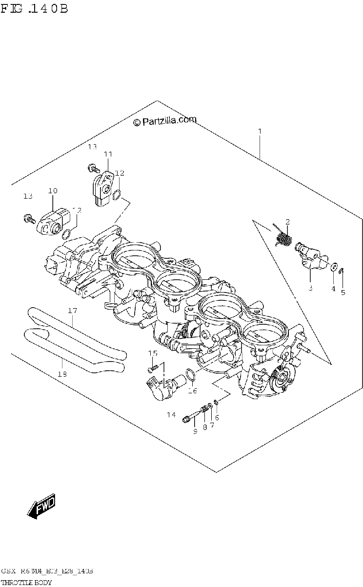 Diagrama de THROTTLE BODY E33