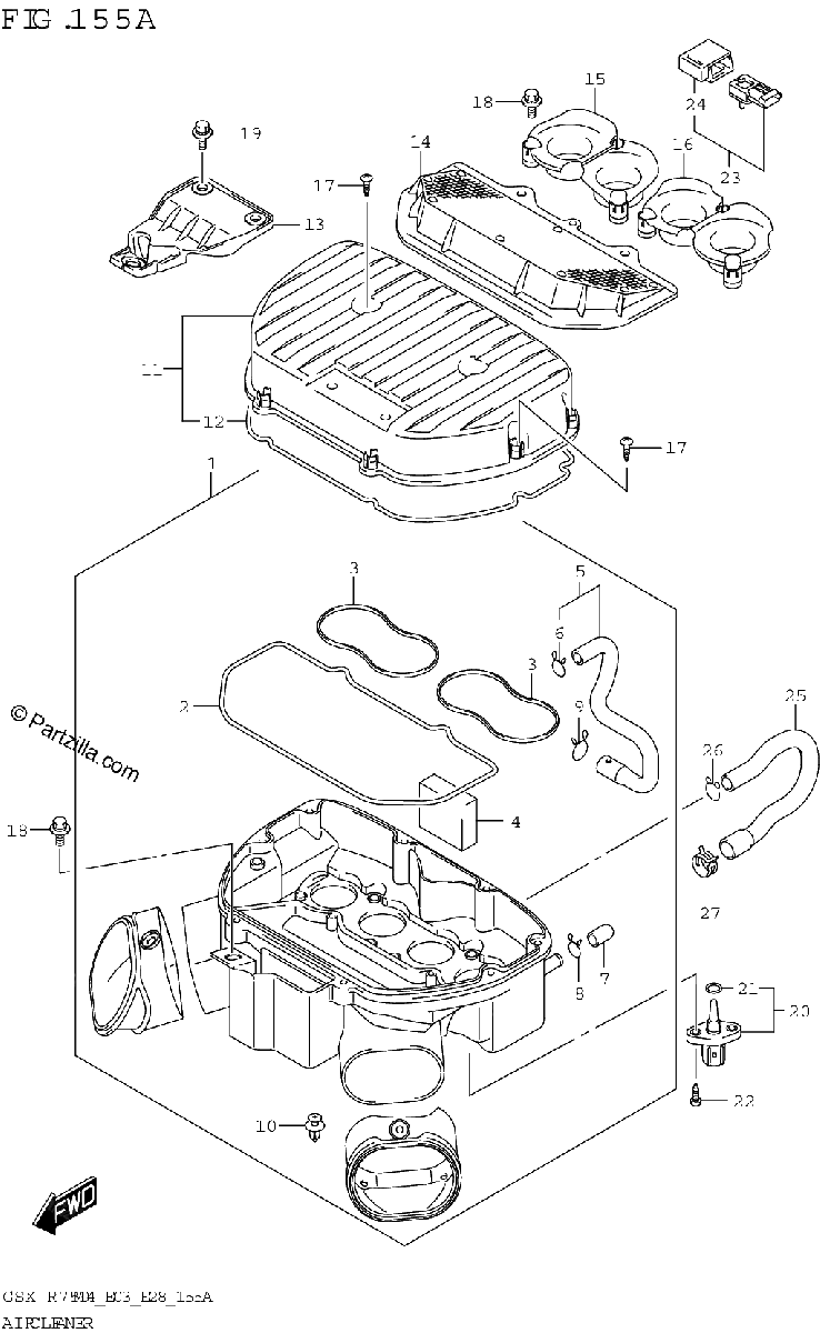 Diagrama de AIR CLEANER