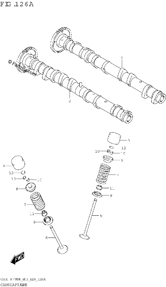 Diagrama de CAMSHAFT VALVE