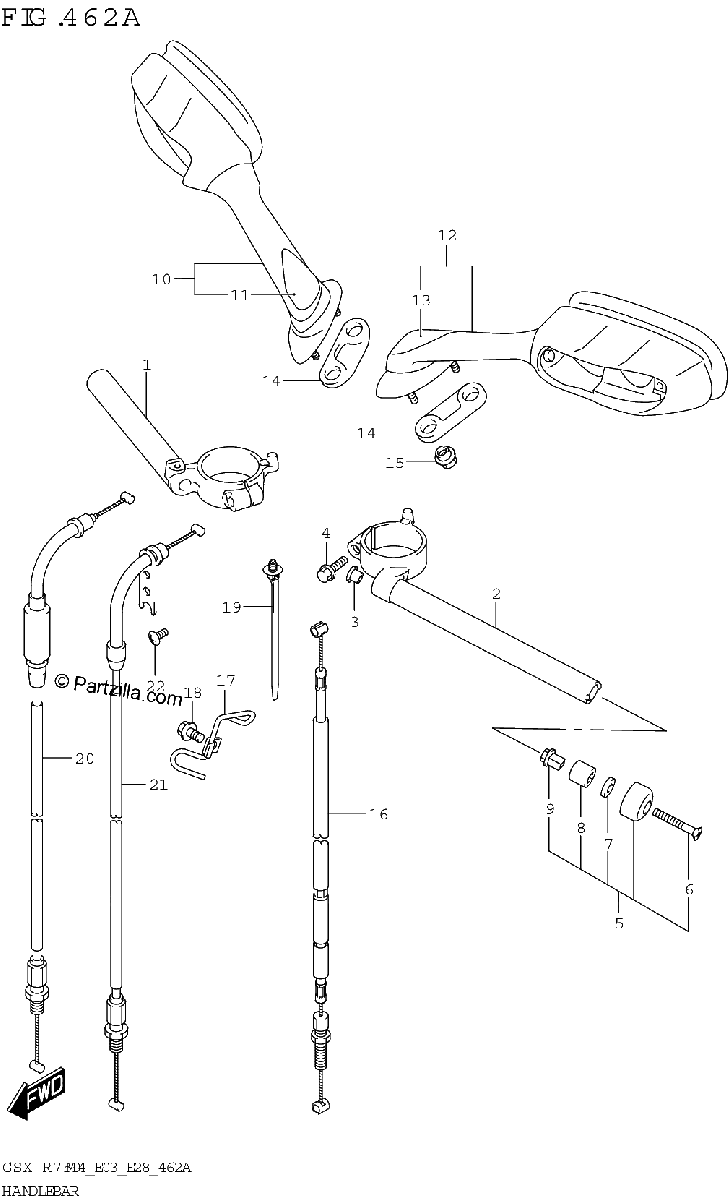 Diagrama de HANDLEBAR