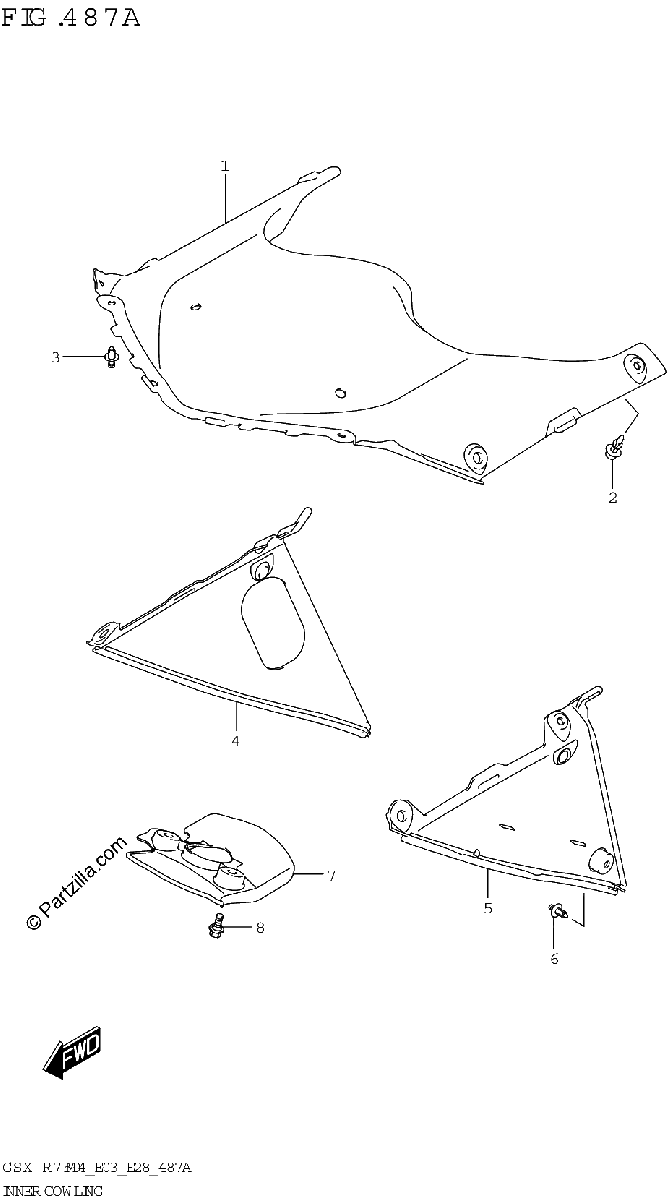 Diagrama de INNER COWLING