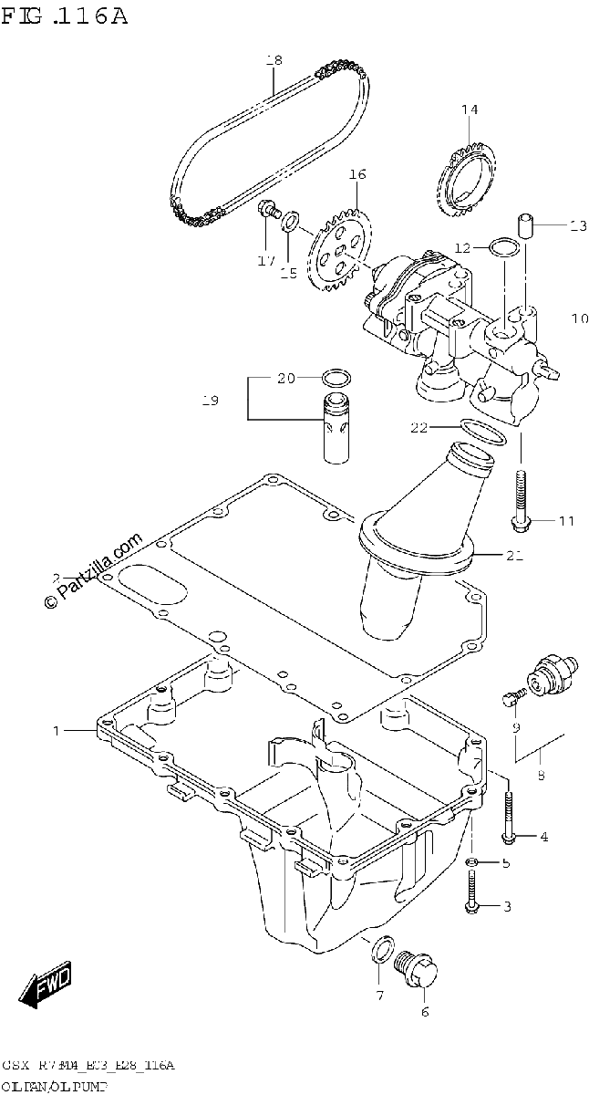 Diagrama de OIL PAN OIL PUMP