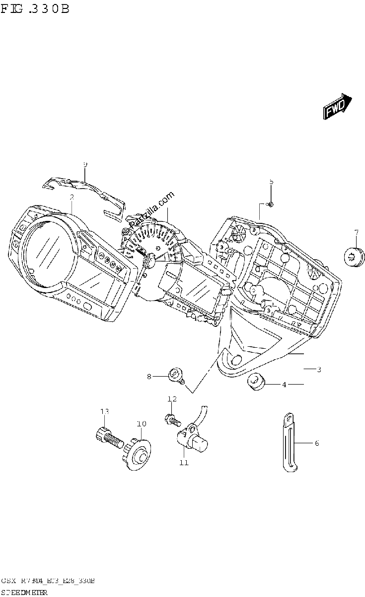 Diagrama de SPEEDOMETER E28