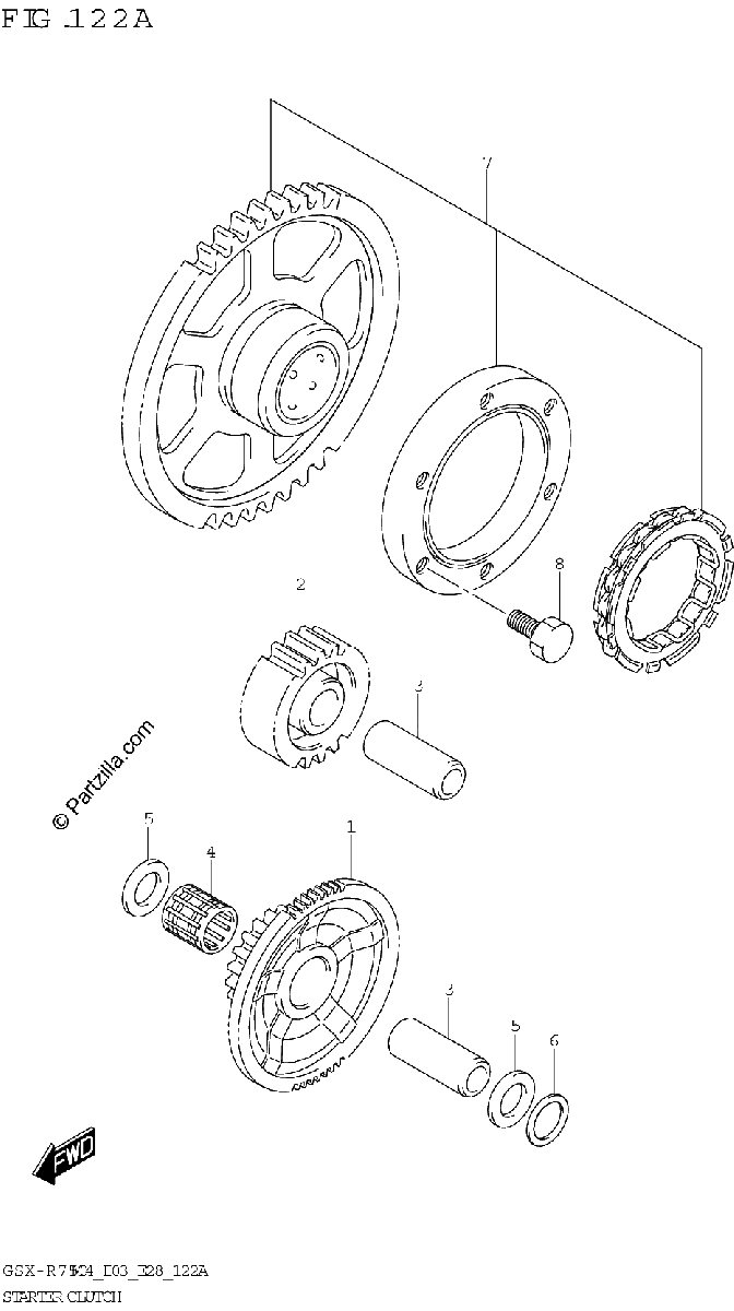 Diagrama de STARTER CLUTCH