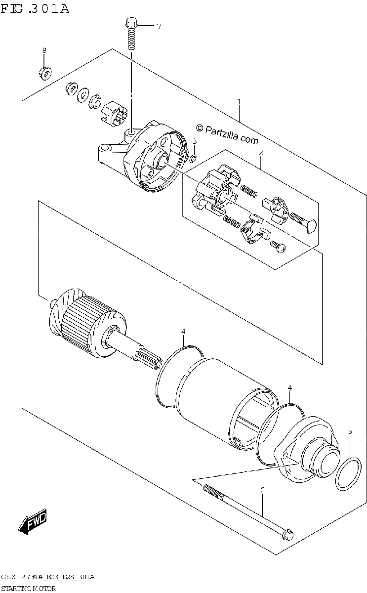 Diagrama de STARTING MOTOR
