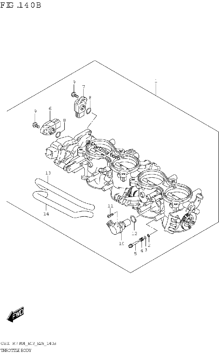 Diagrama de THROTTLE BODY E33