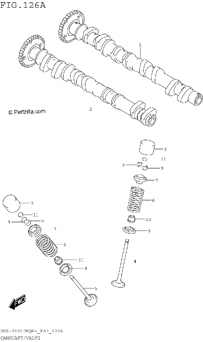 Diagrama de CAMSHAFT VALVE