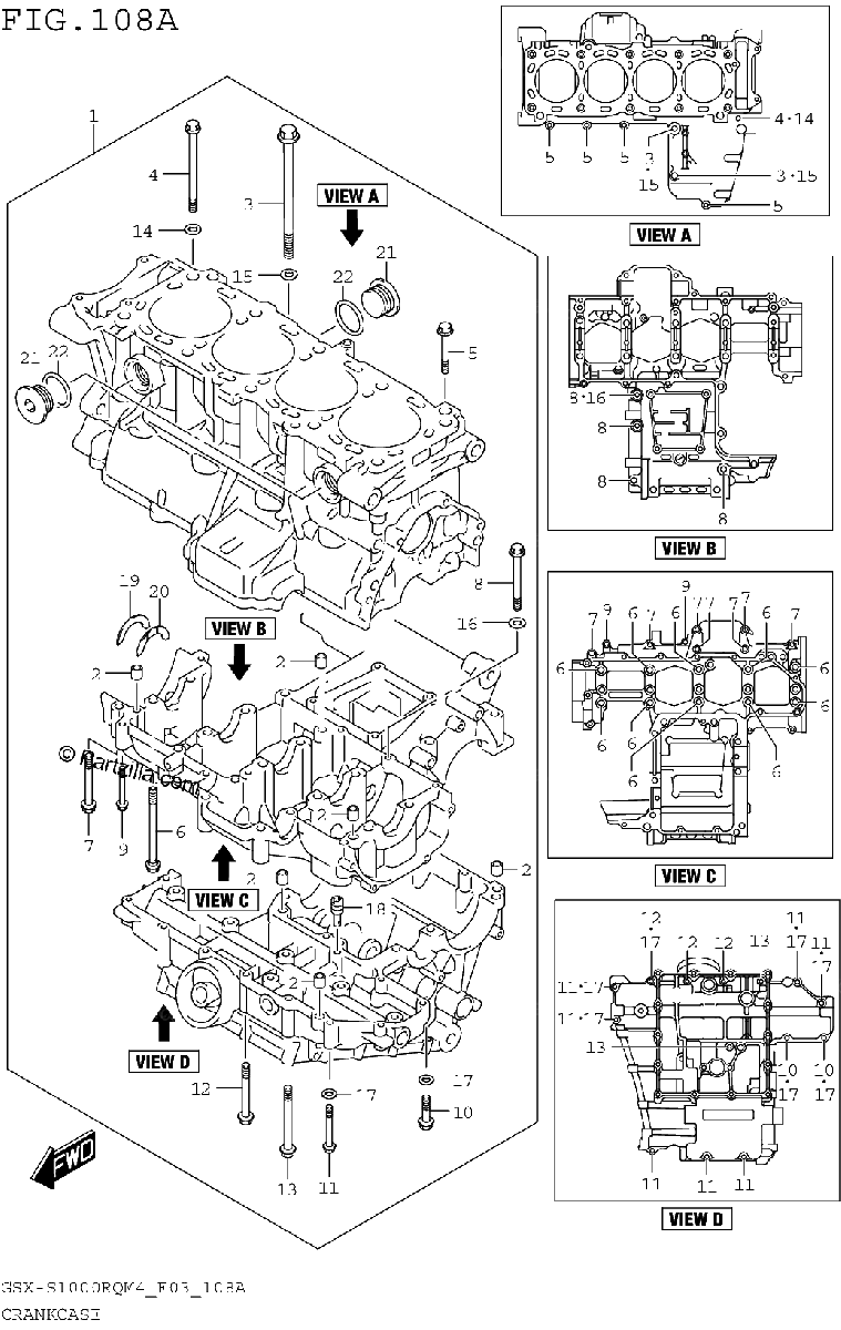 Diagrama de CRANKCASE