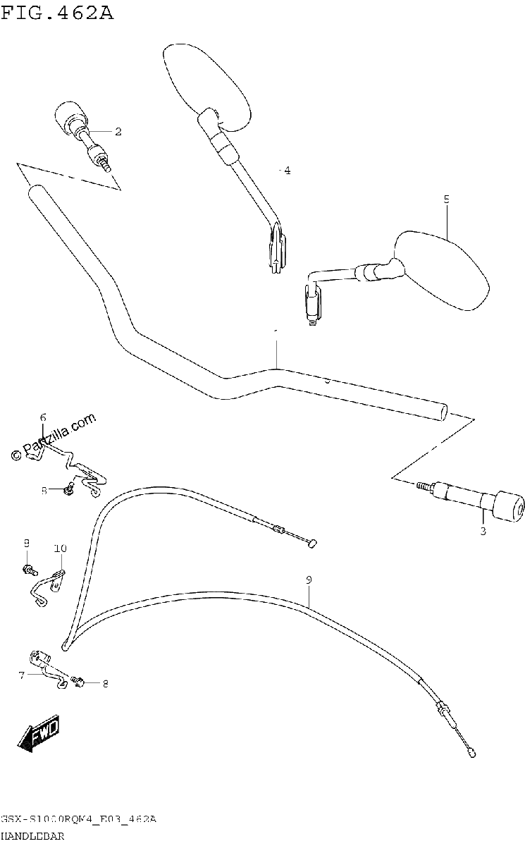 Diagrama de HANDLEBAR