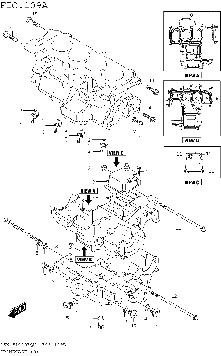 Diagrama de CRANKCASE 2