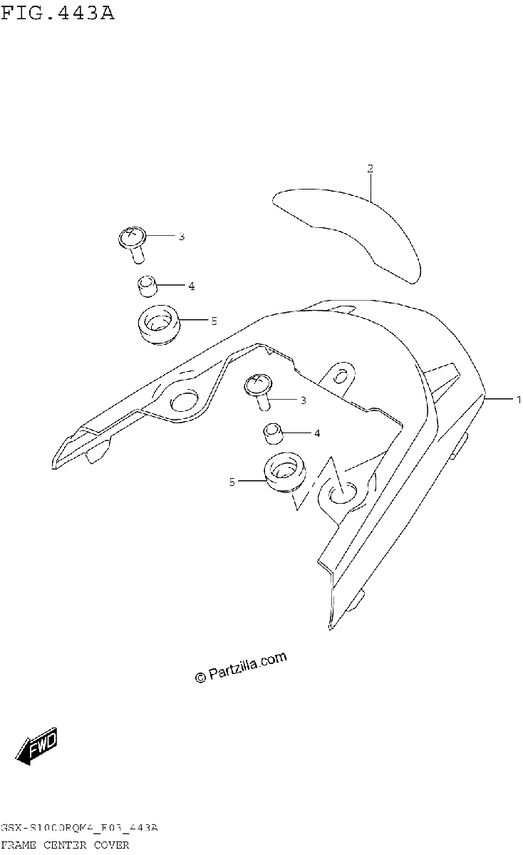 Diagrama de FRAME CENTER COVER