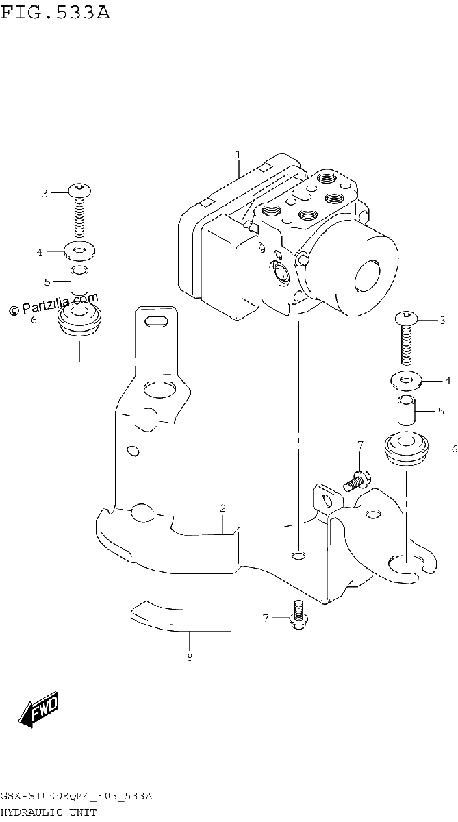 Diagrama de HYDRAULIC UNIT