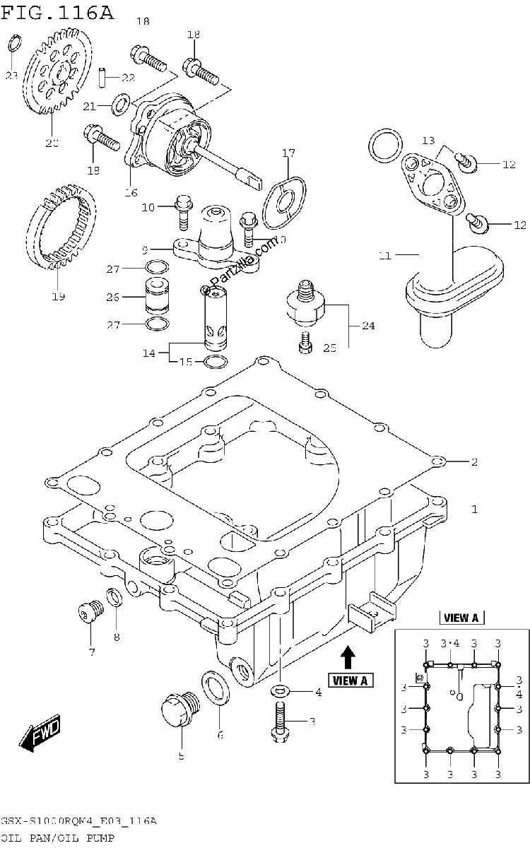 Diagrama de OIL PAN OIL PUMP
