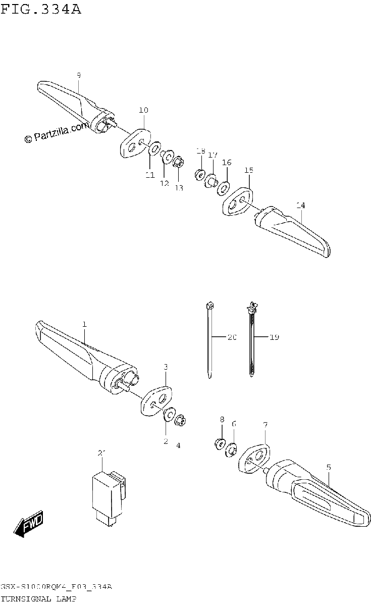 Diagrama de TURNSIGNAL LAMP