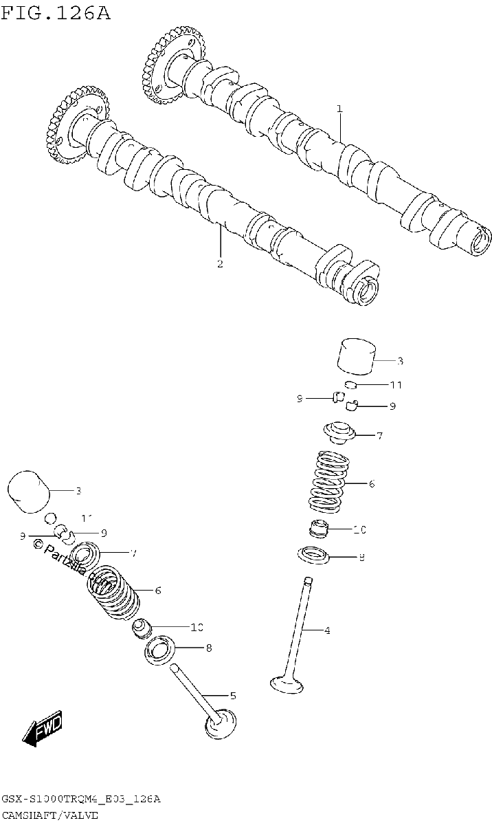 Diagrama de CAMSHAFT VALVE