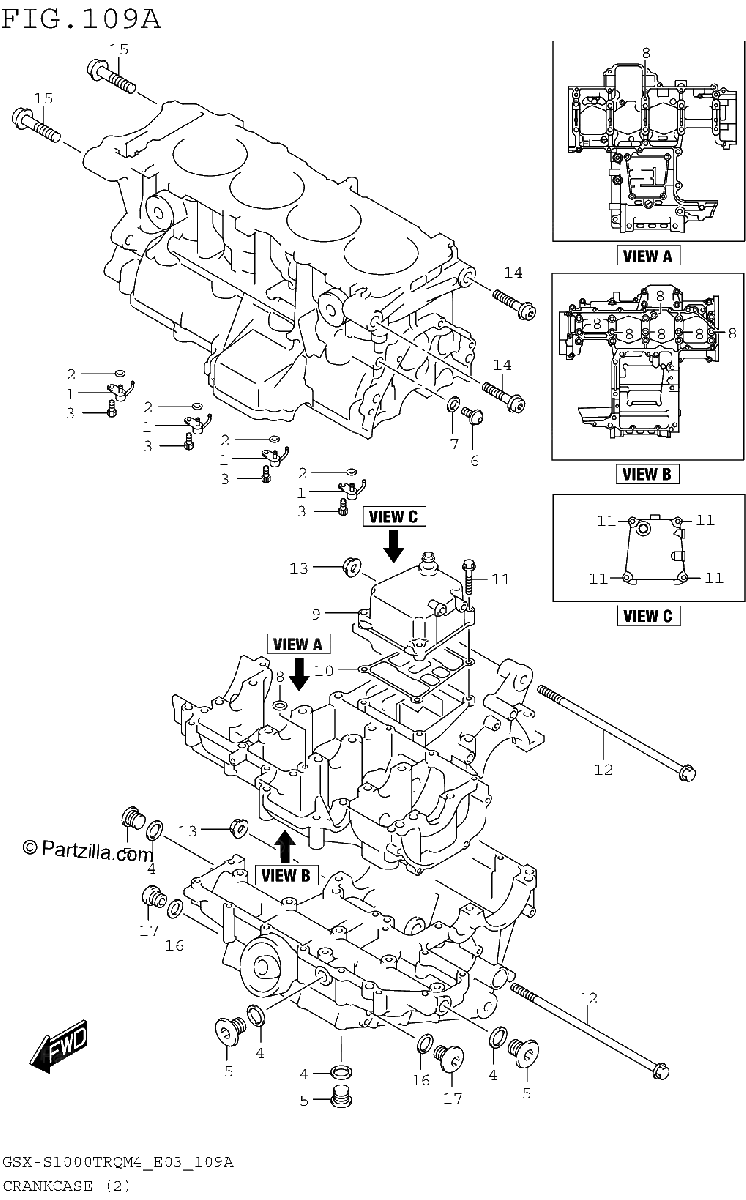 Diagrama de CRANKCASE 2