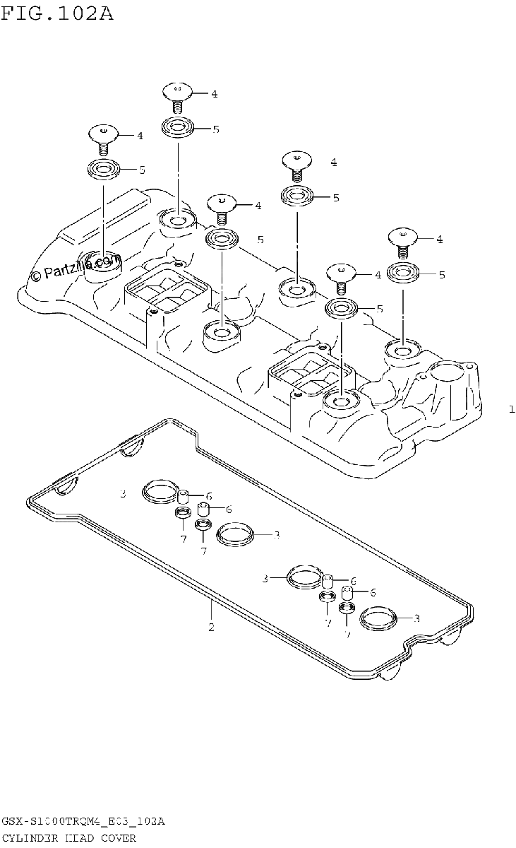 Diagrama de CYLINDER HEAD COVER
