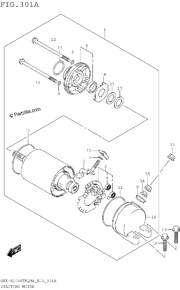 Diagrama de STARTING MOTOR