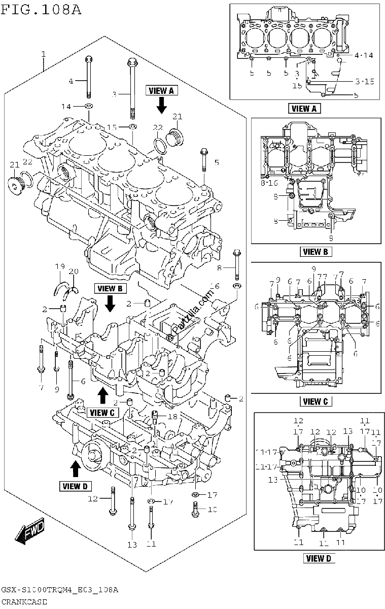 Diagrama de CRANKCASE