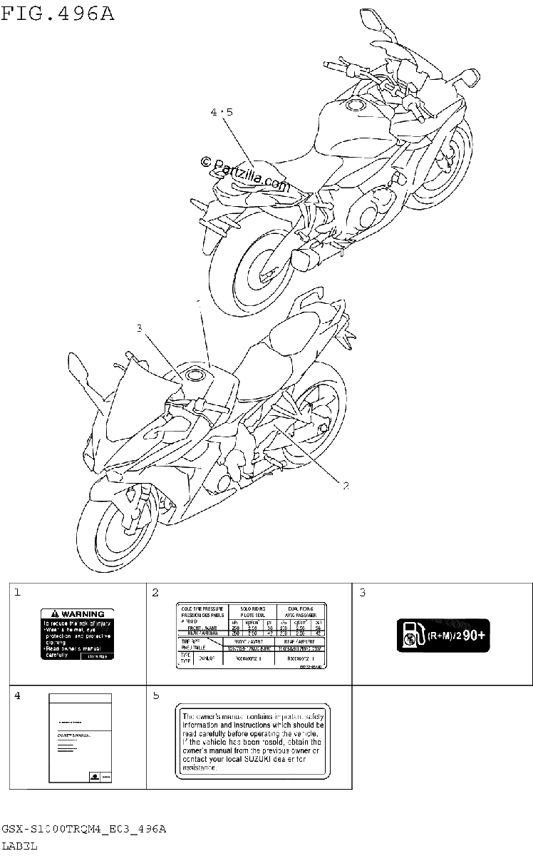 Diagrama de LABEL GSX S1000TRQM4 E03