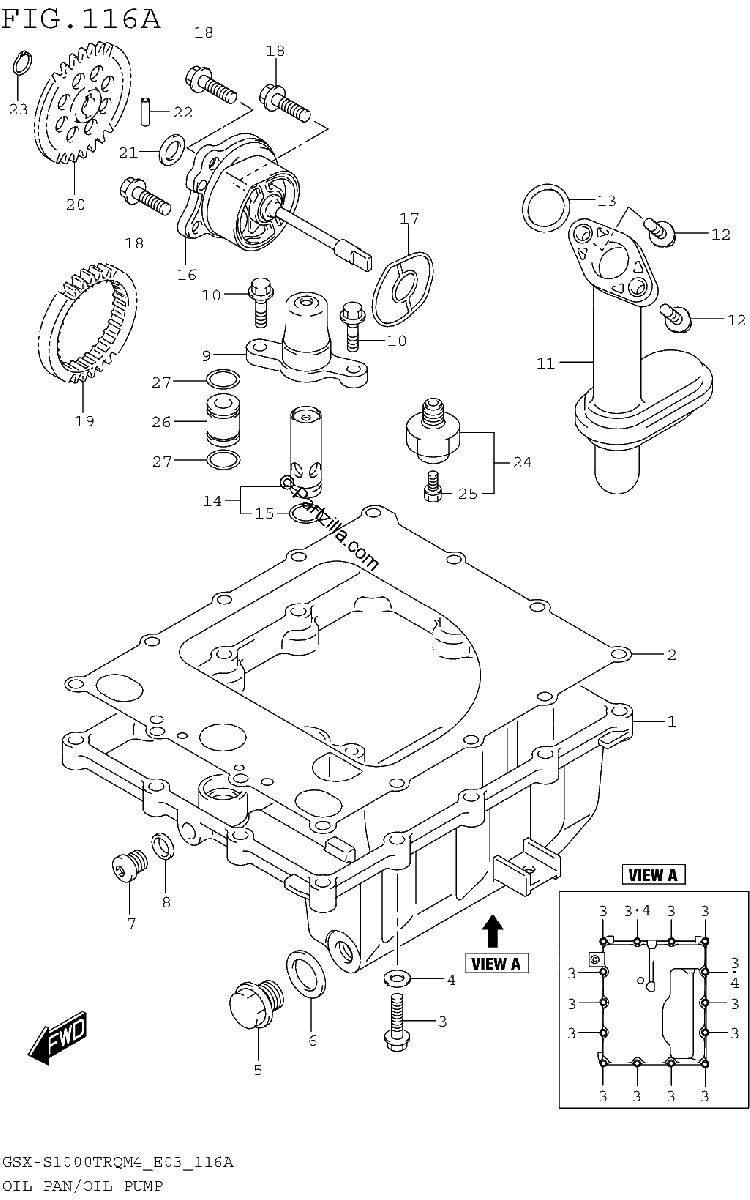 Diagrama de OIL PAN OIL PUMP