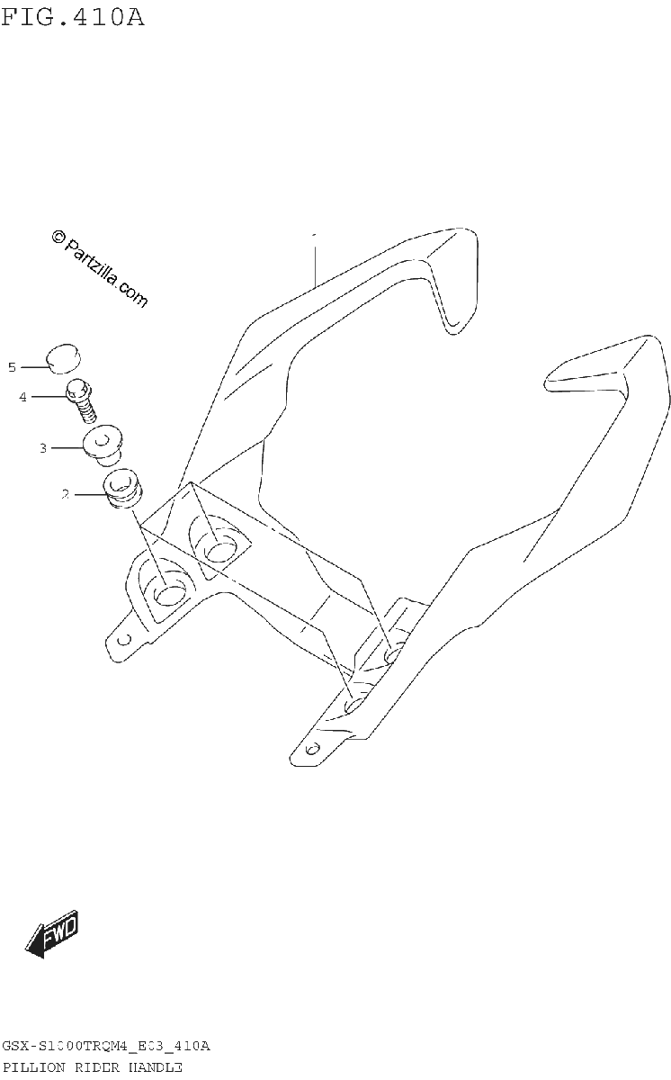 Diagrama de PILLION RIDER HANDLE