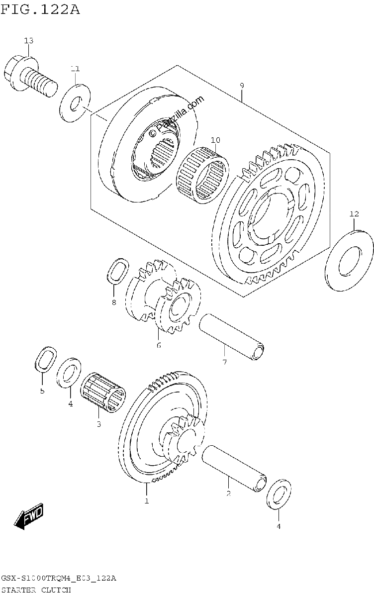 Diagrama de STARTER CLUTCH