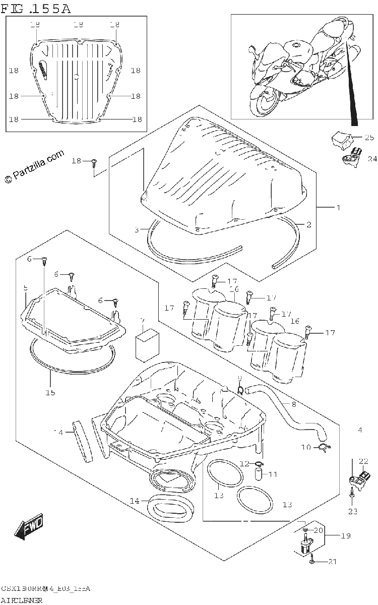 Diagrama de AIR CLEANER