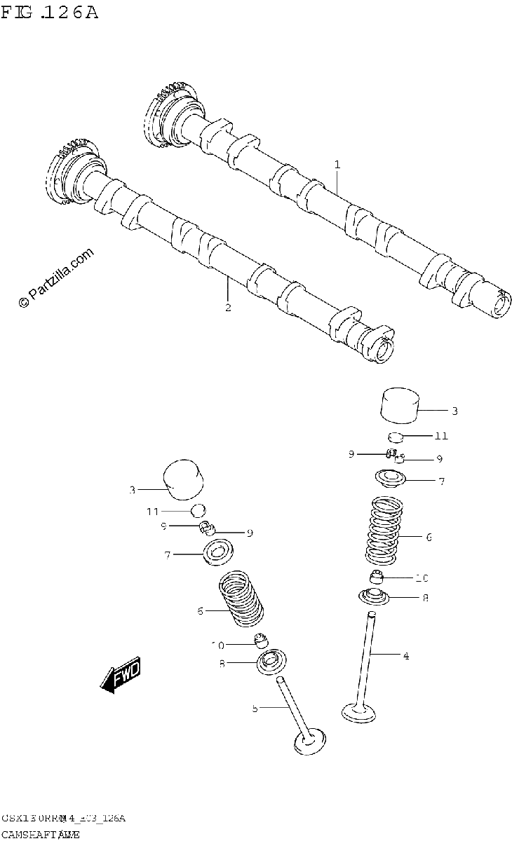 Diagrama de CAMSHAFT VALVE