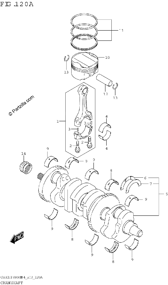 Diagrama de CRANKSHAFT