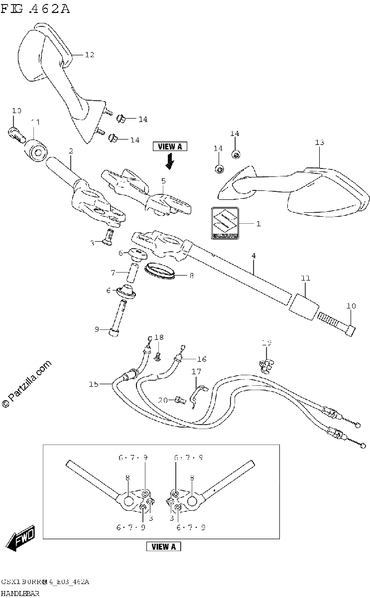 Diagrama de HANDLEBAR