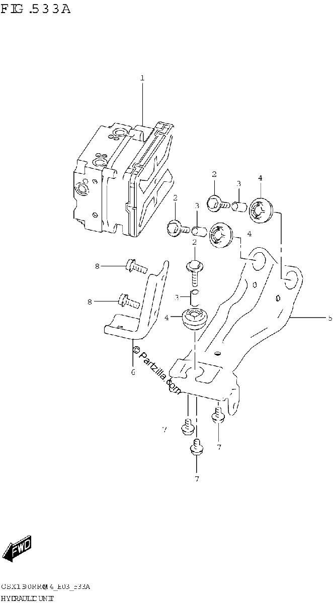 Diagrama de HYDRAULIC UNIT