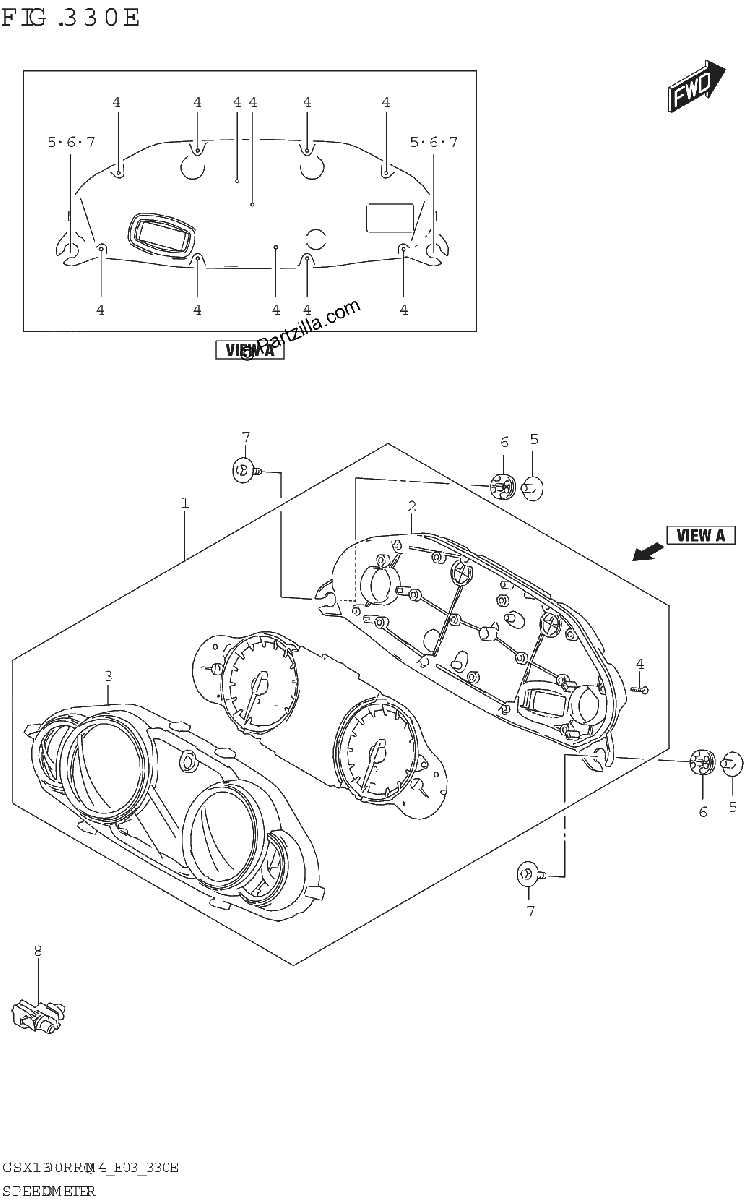Diagrama de SPEEDOMETER E28