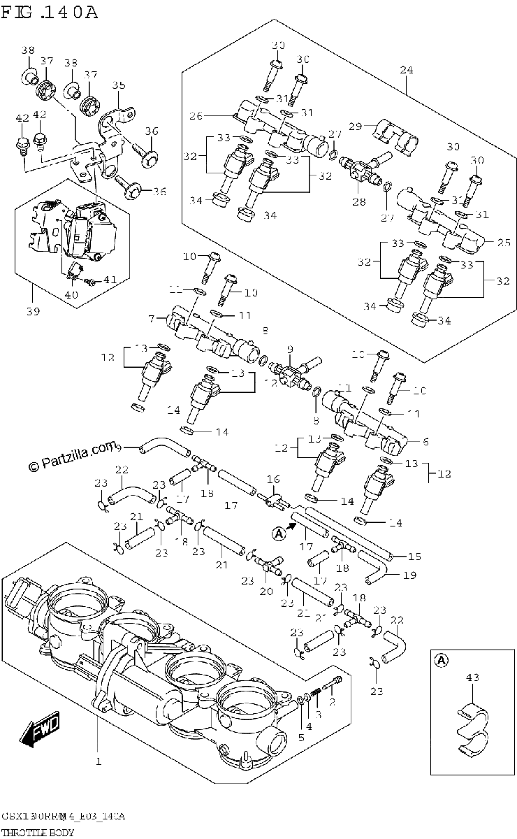 Diagrama de THROTTLE BODY E33