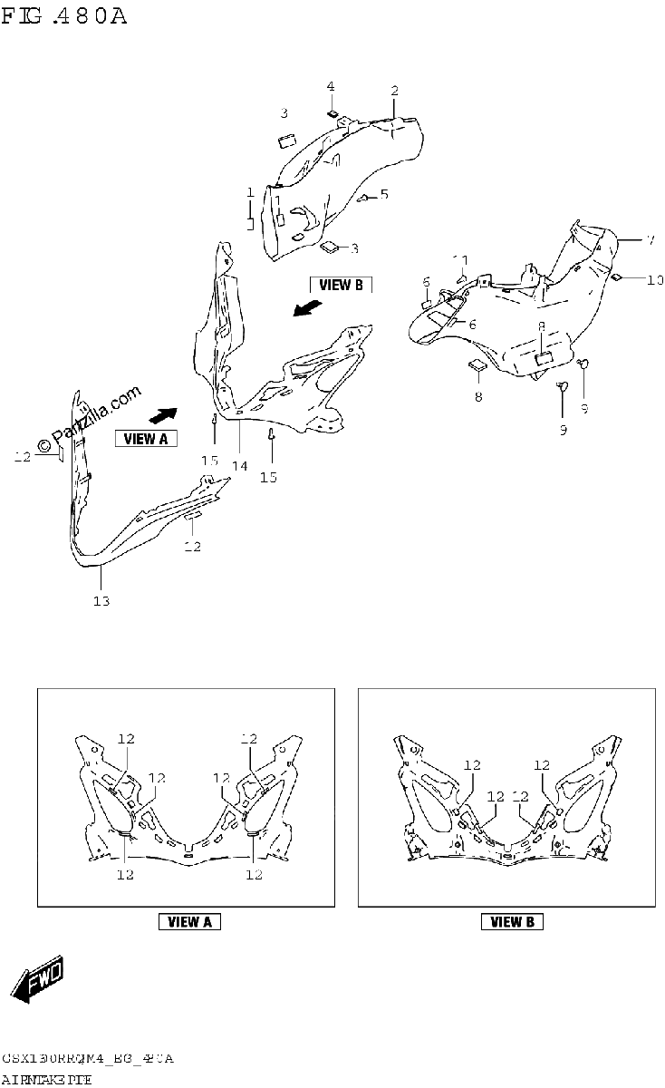 Diagrama de AIR INTAKE PIPE