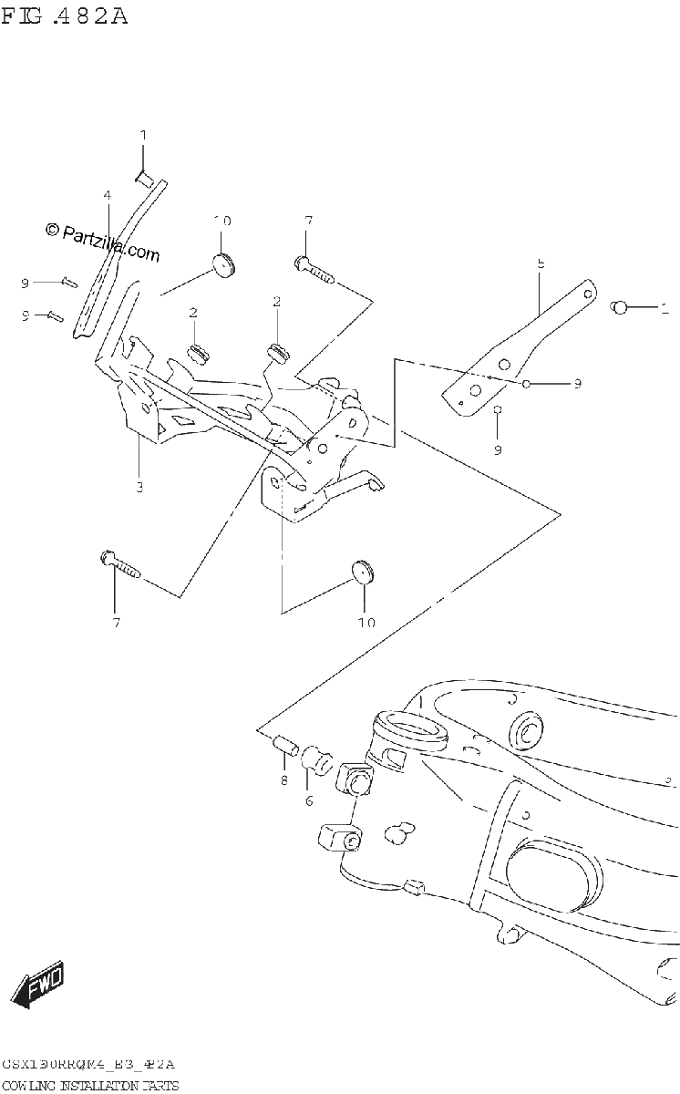 Diagrama de COWLING INSTALLATION PARTS