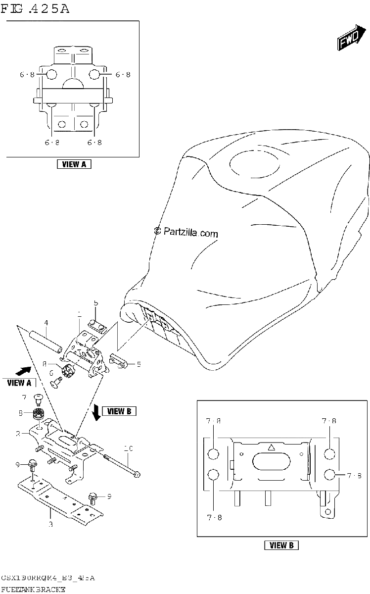 Diagrama de FUEL TANK BRACKET