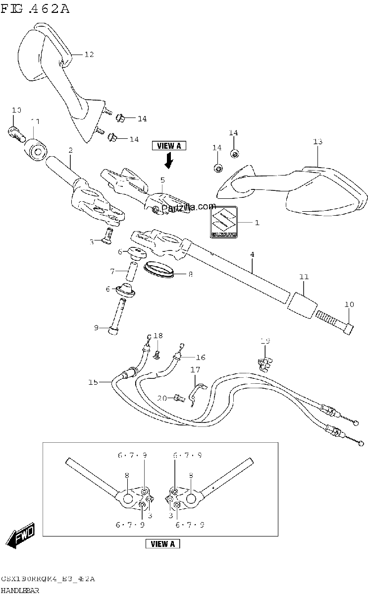 Diagrama de HANDLEBAR
