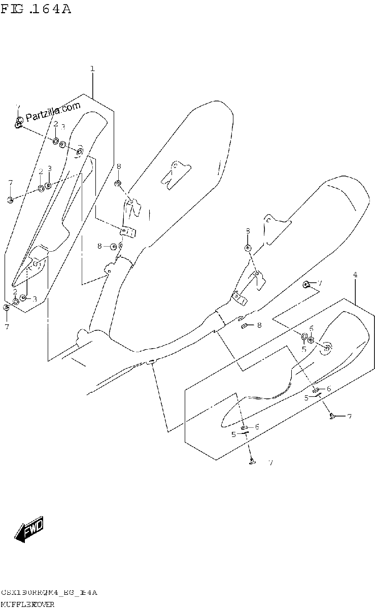 Diagrama de MUFFLER COVER