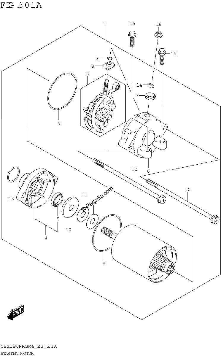Diagrama de STARTING MOTOR