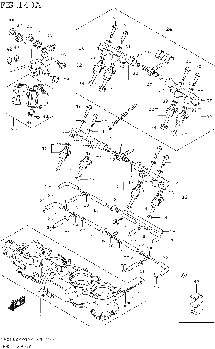 Diagrama de THROTTLE BODY E33
