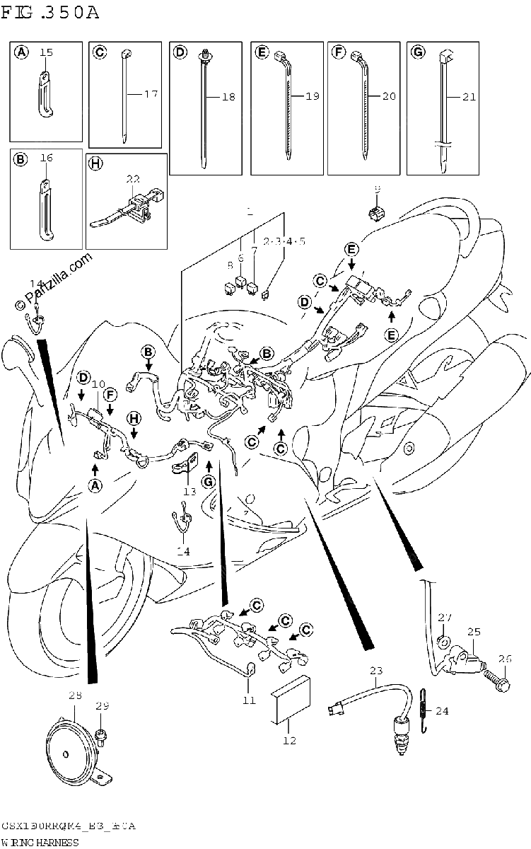 Diagrama de WIRING HARNESS E33